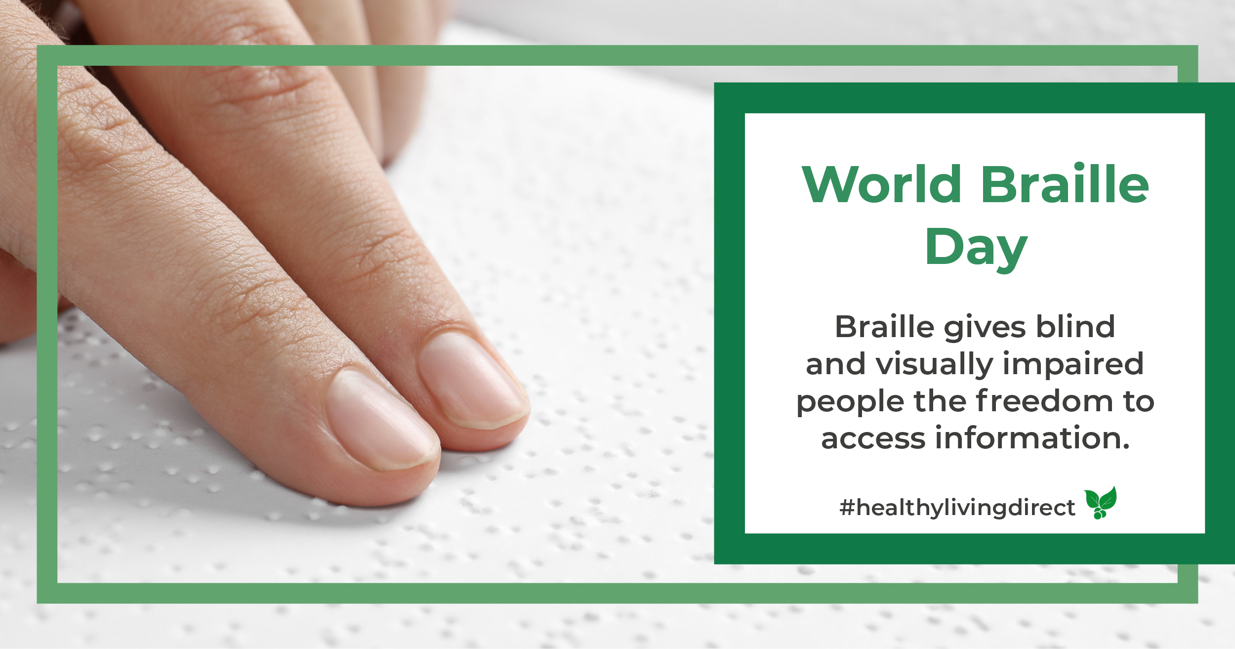 World Braille Day Blog.